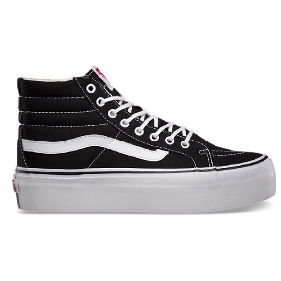 Vans Shoes - SEARCHING 4 Vans Black Platforms Size 8.5